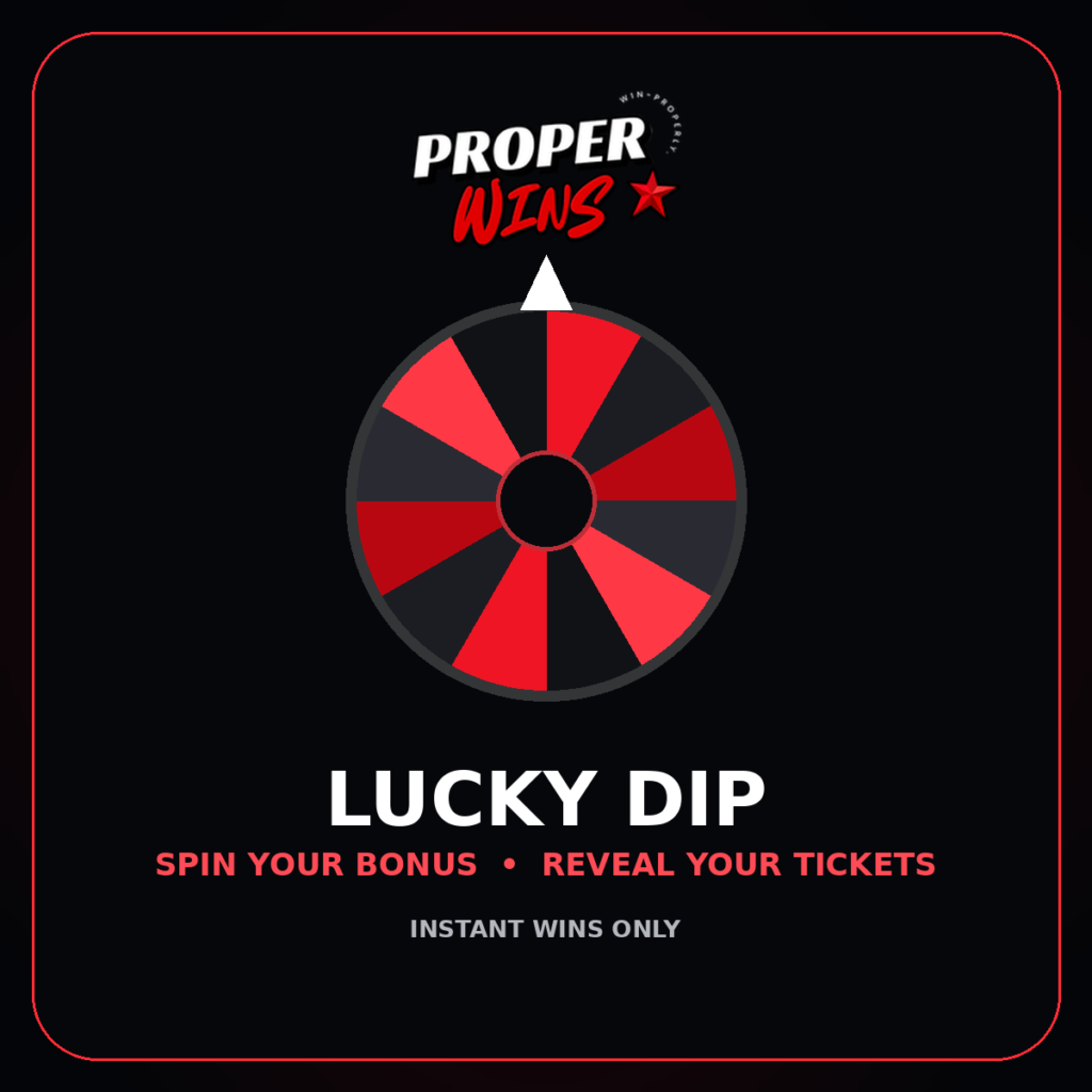 Proper Wins £100 Lucky Dip